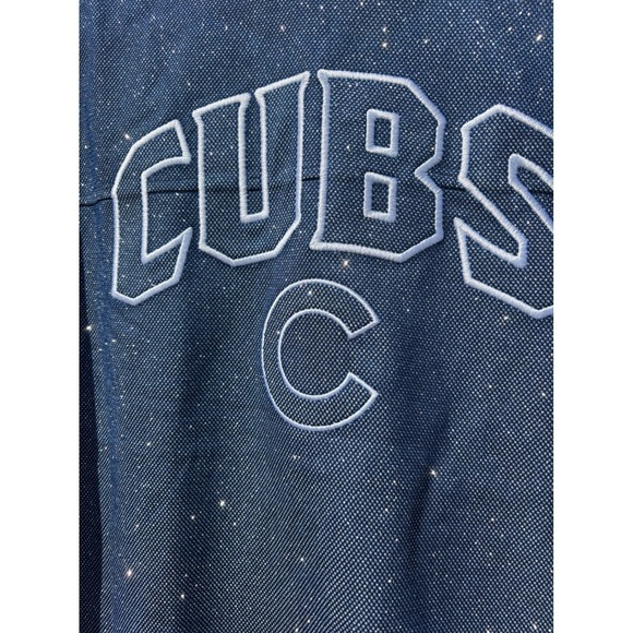 NWT The Wild Collective x Anthropologie Chicago Cubs Short Sleeve Jersey Tee, S - Picture 5 of 9